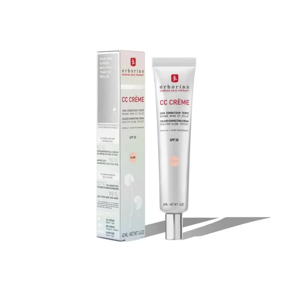 CC Cr&egrave;me &agrave; la Centella Asiatica teinte clair SPF30 Erborian - tube de 40ml