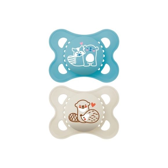 Sucette silicone Nature 2-6 mois MAM - bo&icirc;te de 2 sucettes