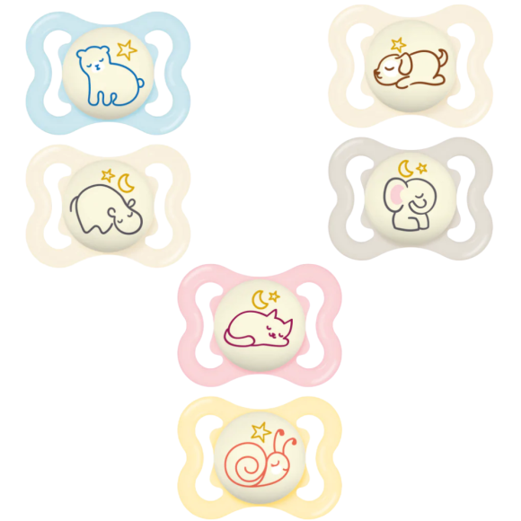 Sucette Supreme nuit 2-6 mois MAM - bo&icirc;te de 2 sucettes