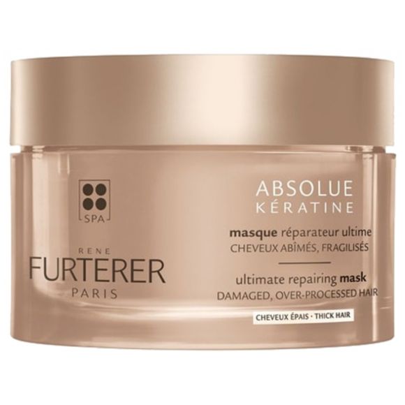 Absolue K&eacute;ratine Cure Renaissance masque r&eacute;parateur ultime cheveux &eacute;pais Ren&eacute; Furterer - pot de 200 ml