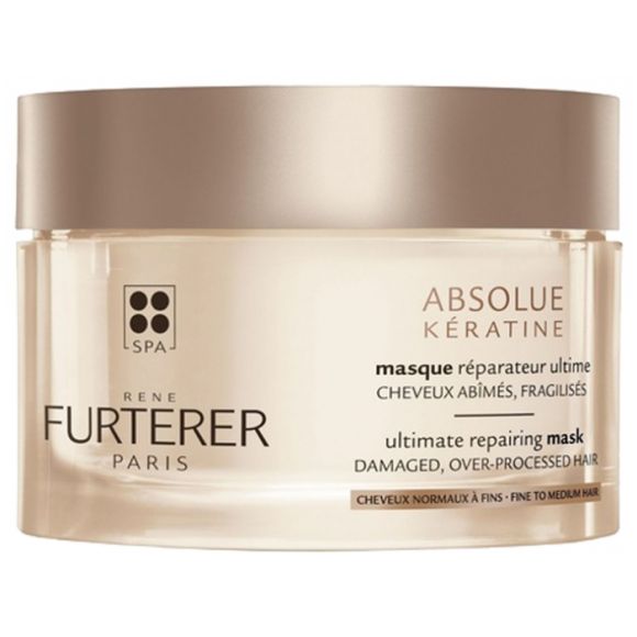 Absolue K&eacute;ratine Cure Renaissance masque r&eacute;parateur ultime cheveux normaux &agrave; fins Ren&eacute; Furterer - pot de 200 ml