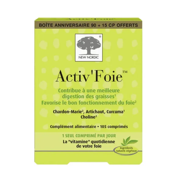 Activ'foie New Nordic - boite de 90 comprim&eacute;s + 15 offerts