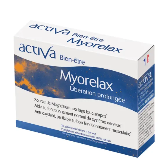 Activa bien-&ecirc;tre Myorelax - boite de 30 g&eacute;lules