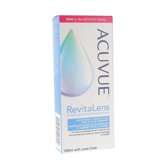 Acuvue RevitaLens Solution d&eacute;sinfectante multifonctions Abbott - flacon de 100ml
