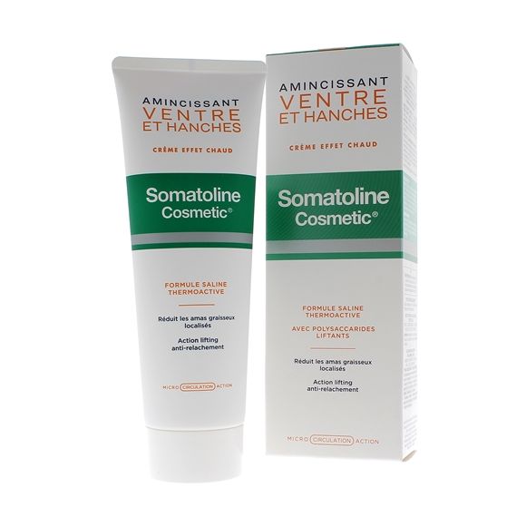 Amincissant ventre et hanches cr&egrave;me effet chaud Somatoline Cosmetic - tube de 250 ml