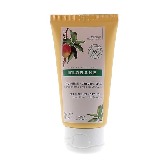 Apr&egrave;s-shampoing cheveux secs &agrave; la mangue Klorane - tube de 50 ml