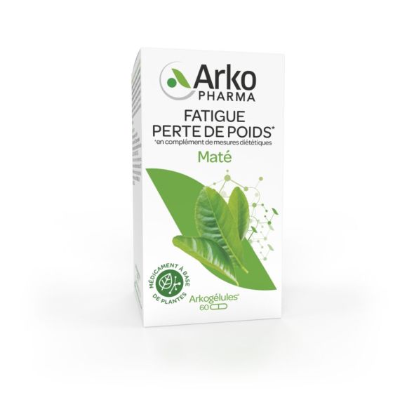 Arkog&eacute;lules Mat&eacute; Arkopharma - boite de 60 g&eacute;lules