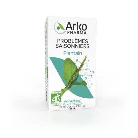 Arkog&eacute;lules Plantain bio Arkopharma - bo&icirc;te de 45 g&eacute;lules