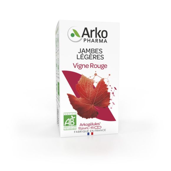 Arkog&eacute;lules Vigne rouge Arkopharma - bo&icirc;te de 45 g&eacute;lules