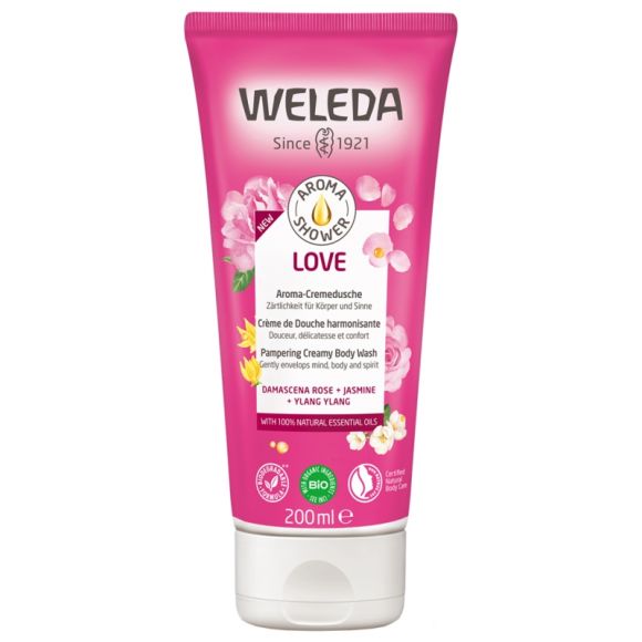 Aroma Shower Love Cr&egrave;me de douche harmonisante Weleda - tube de 200ml