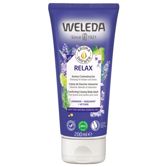 Aroma Shower Relax Cr&egrave;me de douche relaxante bio Weleda - tube de 200 ml