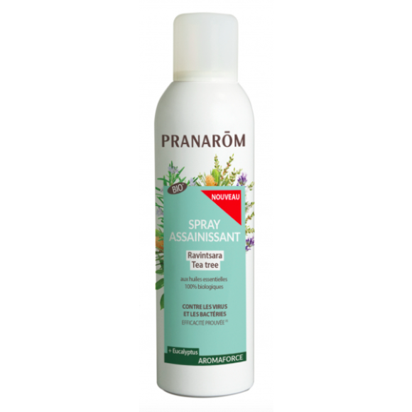 Aromaforce Spray assainissant Ravintsara Tea Tree bio Pranar&ocirc;m - spray de 150 ml