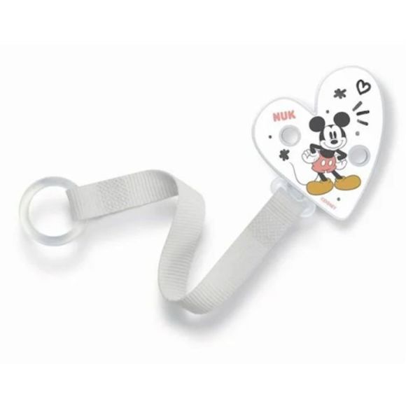 Attache-sucette Mickey NUK - un attache-sucette