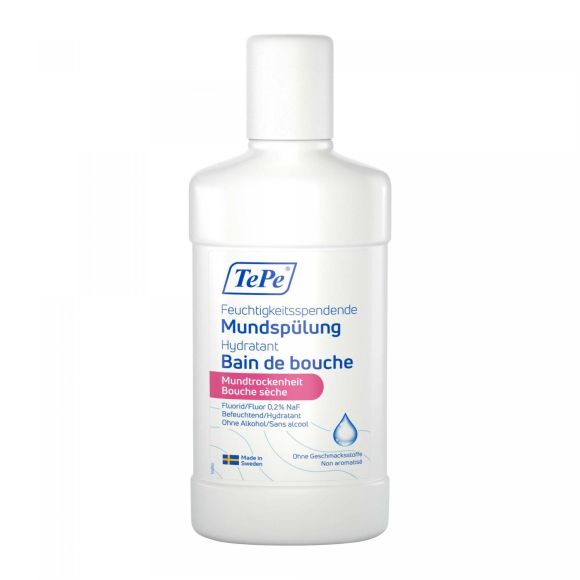 Bain de bouche hydratant bouche s&egrave;che TePe - flacon de 500ml