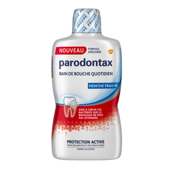 Bain de bouche prot&egrave;ge les gencives Parodontax - flacon de 500 ml