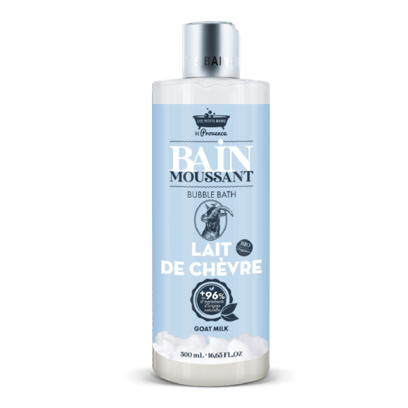 Bain moussant au lait de ch&egrave;vre Les petits bains de Provence - flacon de 500ml