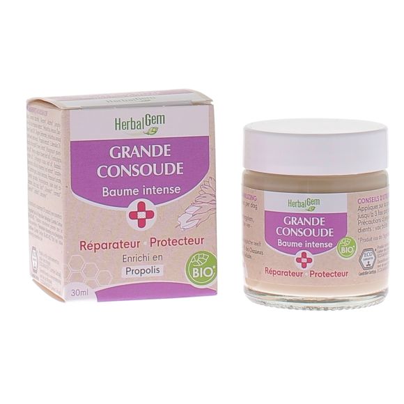 Baume intense &agrave; la grande consoude bio Herbalgem - pot de 30ml