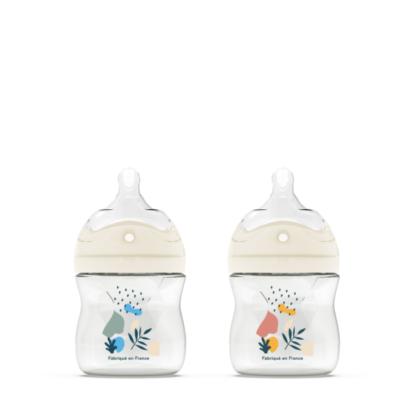 Biberon anti-colique t&eacute;tine multi-perfor&eacute;e 0-6 mois Dodie - biberon de 150 ml