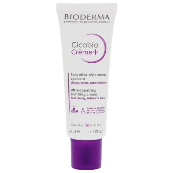 Cicabio cr&egrave;me+ Soin ultra-r&eacute;parateur apaisant Bioderma - tube de 40 ml