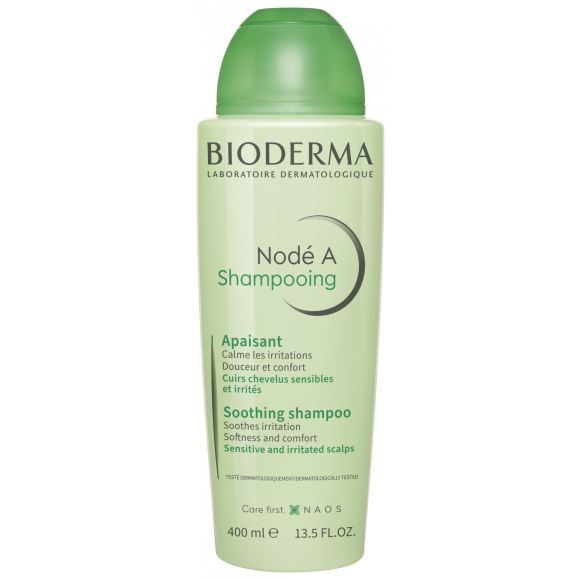 Nod&eacute; A shampooing apaisant cuirs chevelus sensibles et irrit&eacute;s Bioderma - flacon de 400 ml