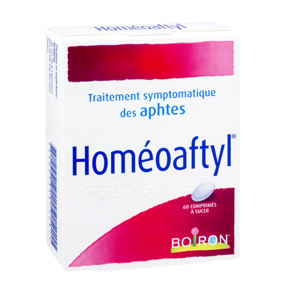 Hom&eacute;oaftyl comprim&eacute; &agrave; sucer Boiron - boite de 60 comprim&eacute;s