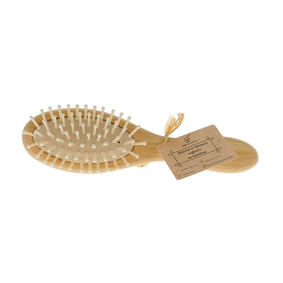Brosse &agrave; cheveux enfants en bambou Cap Bambou - une brosse