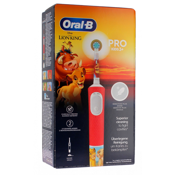 Brosse &agrave; dents &eacute;lectrique rechargeable Roi Lion Kids Oral-B - une brosse &agrave; dents &eacute;lectrique
