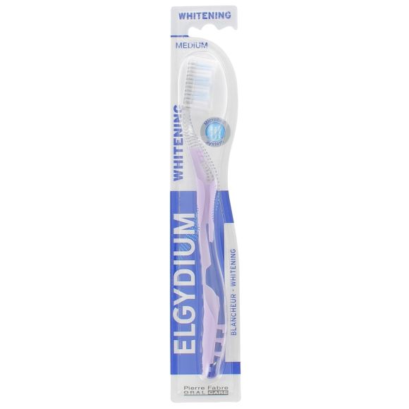 Brosse &agrave; dents medium blancheur Elgydium - une brosse &agrave; dents medium