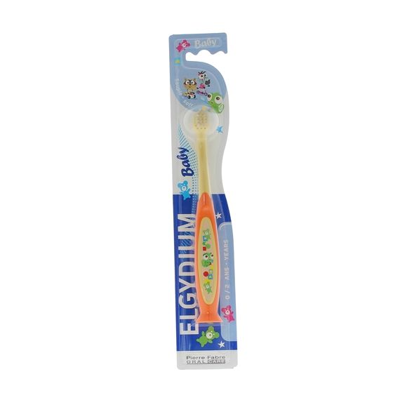Brosse &agrave; dents souple baby 0-2 ans Elgydium - une brosse &agrave; dents