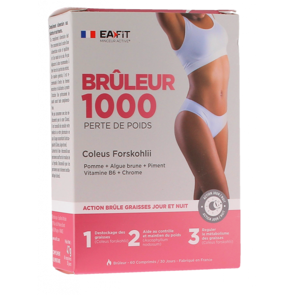 Br&ucirc;leur 1000 perte de poids Eafit - boite de 60 comprim&eacute;s