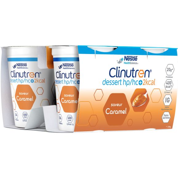 Clinutren saveur caramel HP/HC + Nestl&eacute; - lot de 4x200g