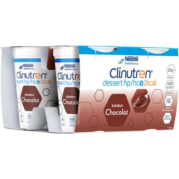 Clinutren saveur chocolat HP/HC + Nestl&eacute; - lot de 4x200ml
