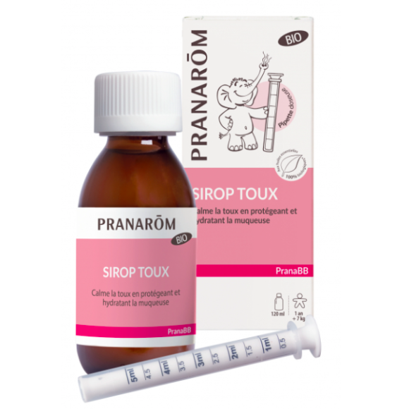 PranaBB sirop toux bio Pranar&ocirc;m - flacon de 120ml