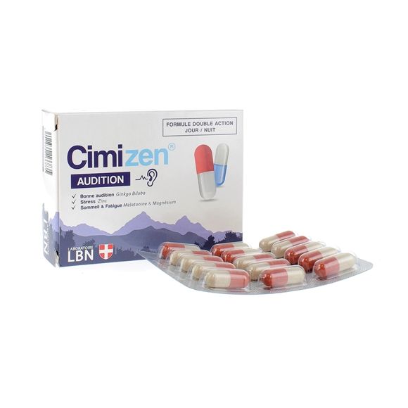 Cimizen Audition Jour & Nuit Laboratoire LBN - bo&icirc;te de 60 g&eacute;lules