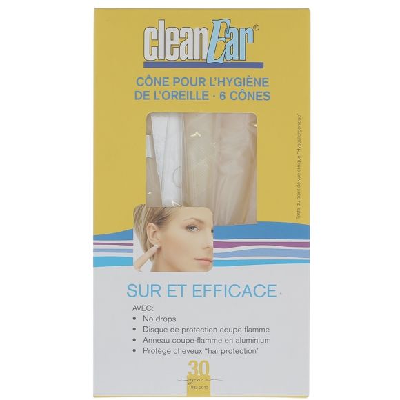 Cleanear c&ocirc;ne pour hygi&egrave;ne oreille - boite de 6 c&ocirc;nes