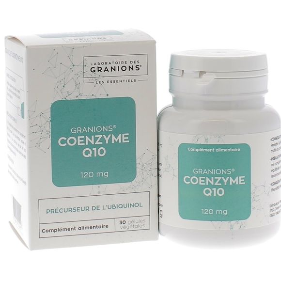 Coenzyme Q10 120 mg Granions - bo&icirc;te de 30 g&eacute;lules v&eacute;g&eacute;tales