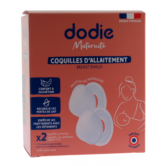 Coquille allaitement confort Dodie - Bo&icirc;te de 4 coquilles