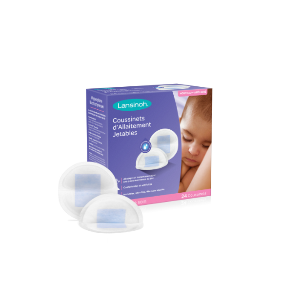 Coussinets d'allaitement jetables Lansinoh - bo&icirc;te de 24 coussinets