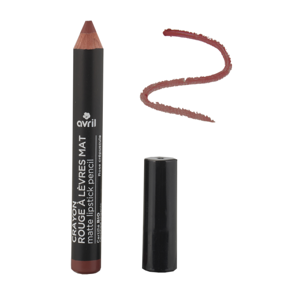 Crayon rouge &agrave; l&egrave;vres mat bio Avril - crayon de 2 g