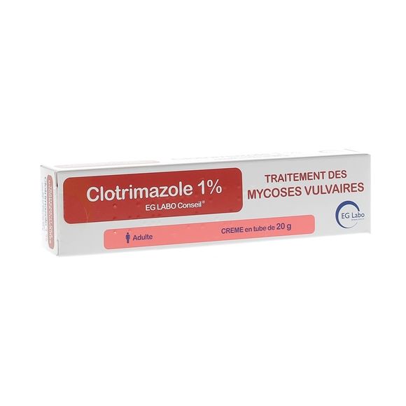 Cr&egrave;me Clotrimazole 1% EG Labo Conseil - tube de 20g