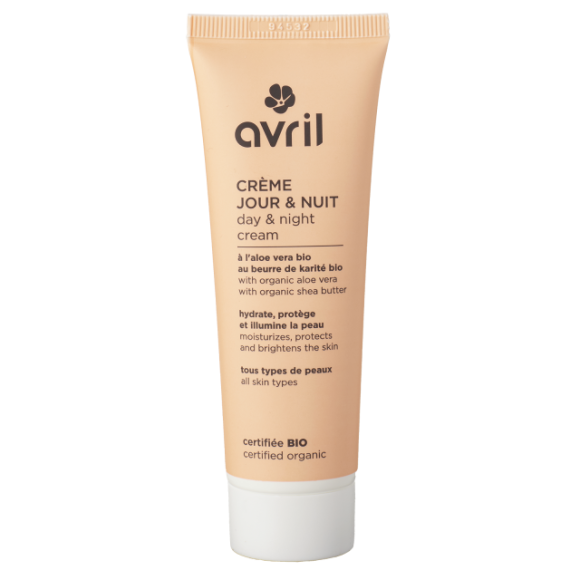 Cr&egrave;me de jour et nuit bio Avril - tube de 50 ml