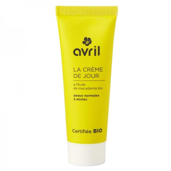 Cr&egrave;me de jour peaux normales et mixtes Bio Avril - tube 50 ml