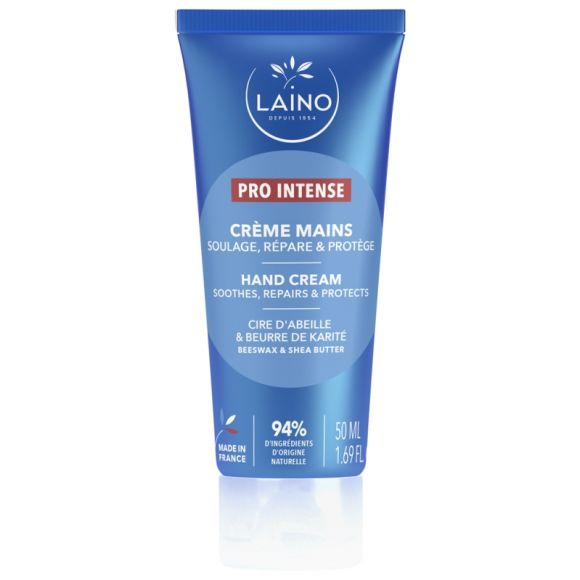Cr&egrave;me mains s&egrave;ches &agrave; ab&icirc;m&eacute;es Pro Intense Laino - tube de 50 ml