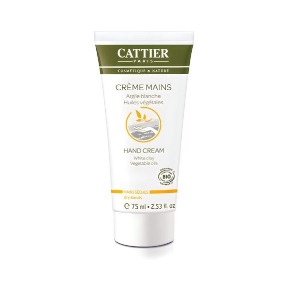 Cr&egrave;me mains s&egrave;ches bio Cattier - tube 75 ml