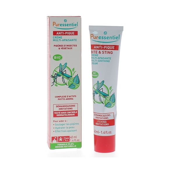 Cr&egrave;me multi-apaisante anti-pique Puressentiel - tube de 40 ml