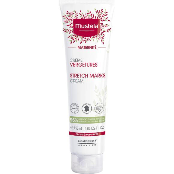Cr&egrave;me pr&eacute;vention vergetures 3 en 1 Mustela - tube de 150 ml