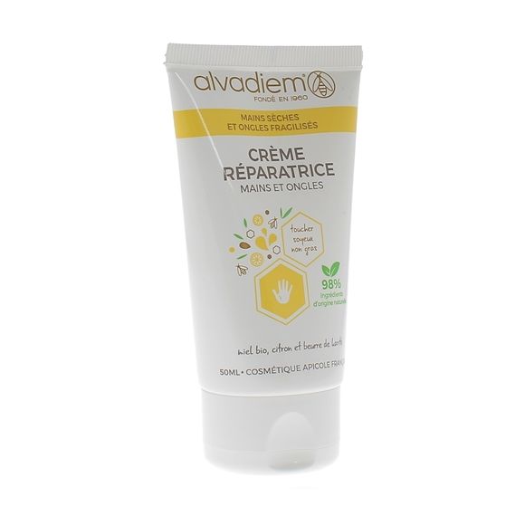 Cr&egrave;me r&eacute;paratrice mains et ongles Alvadiem - tube de 50 ml