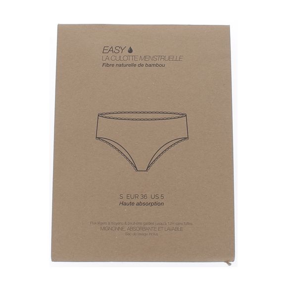 Culotte menstruelle Easy - une culotte et sa poche de lavage