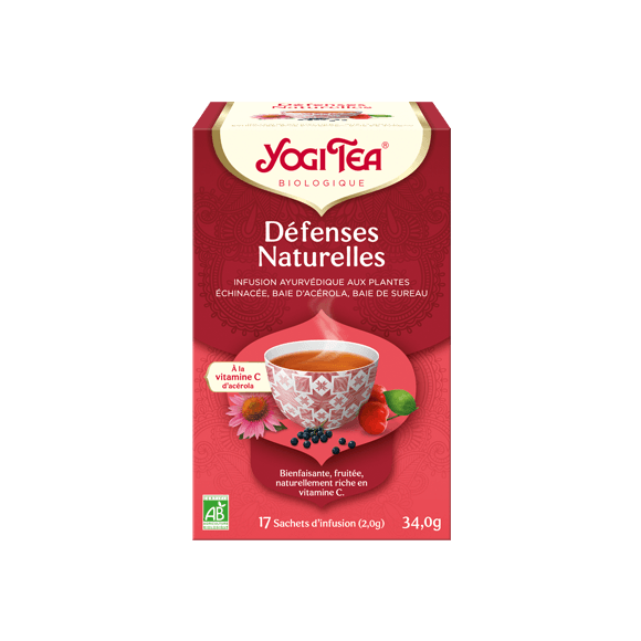 D&eacute;fenses naturelles bio Yogi Tea - boite de 17 sachets 