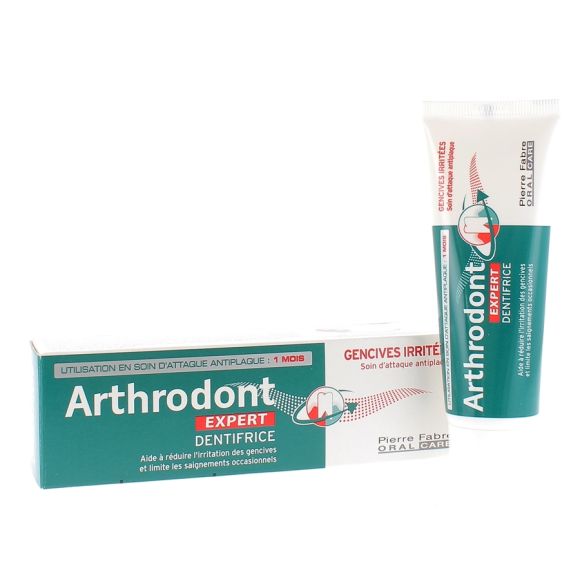 Dentifrice arthrodont expert gencives irrit&eacute;es Pierre Fabre - tube de 50 ml